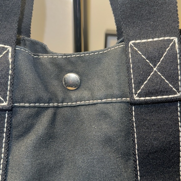 Authentic HERMES Fourre Tout MM Hand Tote Bag Canvas Black GUC - Picture 5 of 15